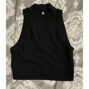 NWOT Knit Mock Neck Crop